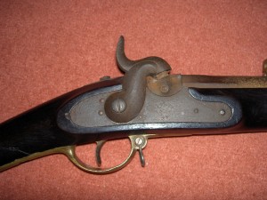 detail pušky před restaurováním